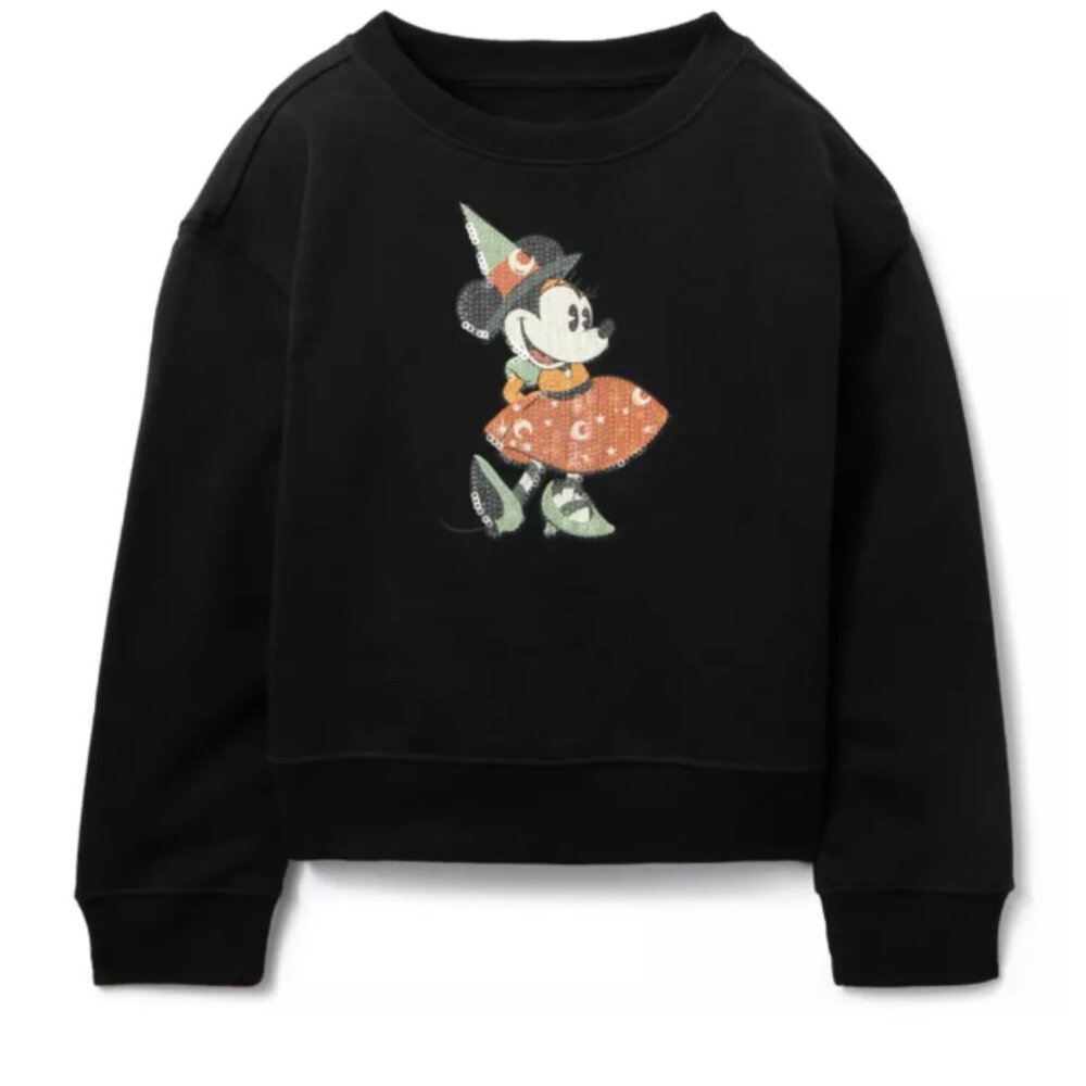 NWT Minnie Mouse Halloween Sweatshirt Pullover Girls 7/8